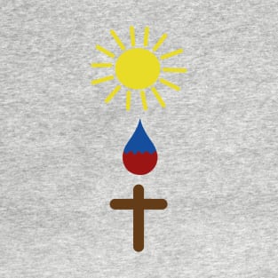 Washed in Blood of Jesus Christ the Lamb, the Son Sacrifice, Crucified, Cross Calvary Symbol T-Shirt